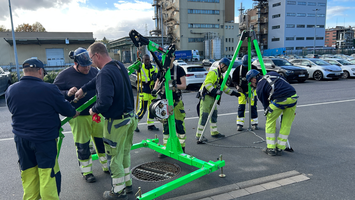 Einsatz des Davitarm - Unterweisung PSAgA