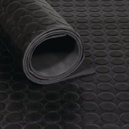 Gummiplatten Gummimatte schwarz