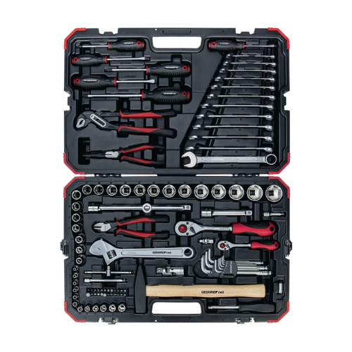 Steckschlüssel-/Handwerkzeugkoffer R4600 3100 100-teilig SW 4-32 mm GEDORE RED