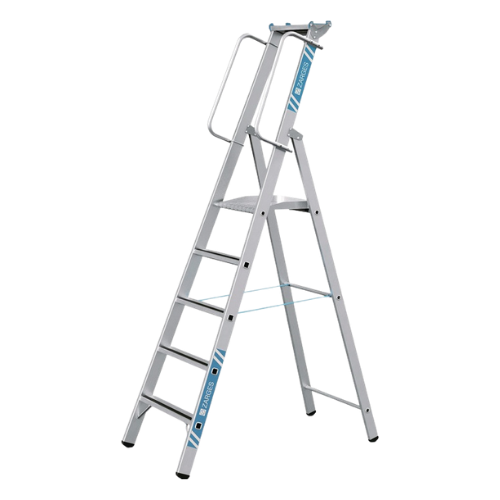 Stufenstehleiter, 4 Stufen Aluminium